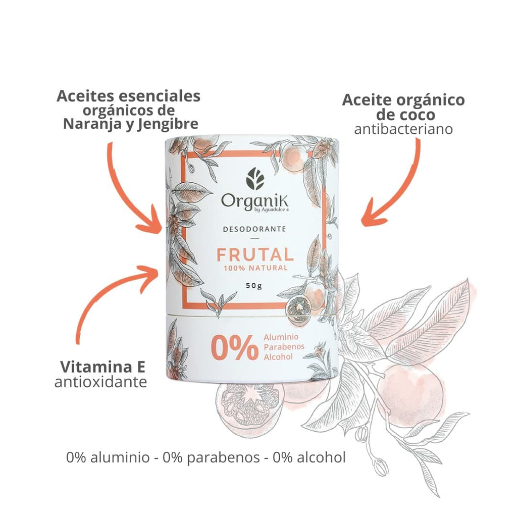 Desodorante Natural 50g Frutal