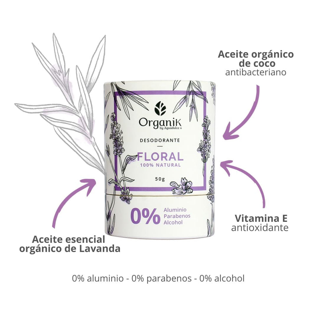 Desodorante Natural 50g Floral